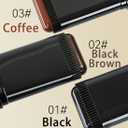 Hair Color Stick, Upgraded Waterproof and Sweat-Proof Hair Dye Stick, Portable Hair Color Touch-Up stick with Comb, Quick and Easy Coverage (Black Brown*1)