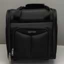 Amazon Basics Underseat Carry On Luggage with Wheels - 14" Rolling Travel Bag, Black