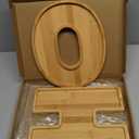 2 Pcs H O Christmas Letters Charcuterie Board Wooden Letters serving Platter Snack Serving Tray for Food Fruit Bread Cake Cookies Candy Christmas Serving Tray for Home Party Decor