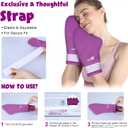 SuzziPad Cold Socks & Hand Ice Pack, Cooling Gloves for Chemotherapy, Chemo Care Package for Women and Men, S/M, Purple
