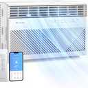 Comfort Zone Window Mounted Smart Wi-Fi Room Air Conditioner with Remote Control, 8,000 BTU, Digital Display, 4 Speed Settings, 4 Mode Settings, 24-Hour Timer, Sleep Setting, and Eco Mode, CZ12758