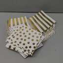 102 Pack Gold Foil Mini Popcorn Boxes for Movie Night Party Supplies, 3 Designs (20oz, 3.5x3.5x5.5 in)