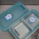 Grab and Go Stainless Steel Double Compartment Snack Containers, Reusable with Lids, Secure-Lid Lunch Box for Snacks, Dips, Travel, Takeout & Outdoor Camping (1pcs)