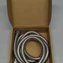 Dreyoo 79 in Extra-Long Stainless Steel Shower Hose & Brass G1/2 3-Way Diverter Combo Kit with 2 Plumber Tape, Flexible Handheld Head Hose, Shower Arm Diverter Valve for Universal Replacement