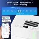 HUMILABS 52 Pints Dehumidifier for Home, 4500 Sq. Ft Dehumidifier for Basement with Drain Hose, Smart APP Control, Ultra Quiet, Auto Defrost and 24HR Timer, for Bedroom, Garage, RV and Large Room