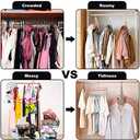Closet Organizers and Storage,College Dorm Room Essentials,Pack of 6 Multifunctional Organizer Magic Space Saving Hangers with 9 Holes Storage Organization for Wardrobe Closet (Multicolor)