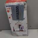 HYES 3-in-1 Baseball Set for Kids 3-5 - Tee Ball Stand, Hanging Tee, Ball Launcher and 6 Softballs - Adjustable Height, Indoor/Outdoor Sport Gifts for Boys Girls, Blue