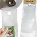 Skywin Plastic Door Hanger Bags 6 x 19 (1000 Pack), Clear Door Hanger Bags Protects Flyers, Brochures, Printed Materials - Waterproof and Secure for Outdoor Use