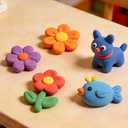 2 x Waybla 28 Packs Modeling Dough for Kids, 14 Colors, 1 Oz Mini Cans, Soft Dough for Toddlers, Classroom Rewards, Party Favors, Preschool Arts and Crafts