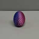 3D Printed Dragon Easter Basket Stuffers Surprise Egg,Articulated Crystal Dragon in Egg,Executive Dragon Fidget Desk Toys,Christmas Decorative Easter Egg Fillers Gifts for Boys Kids(Purple)