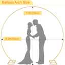 Chamvis Round Backdrop Stand, Arch Backdrop Stand Metal Balloon Arch Stand Wedding Arch Photo Background: for Wedding Baby Shower Birthday Party Supplies Decorations