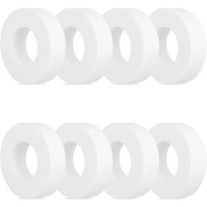 8pcs Pool Cleaner Climbing Ring Compatible with Dolphin M200/M400/M500, Nautilus/CC Plus, DX3/DX4/DX6, White Wheels Rings Replacement Part for Pool Cleaner