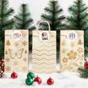 4 x Christmas Stickers for Envelope Seals Cards Making Crafts Large 2 Inch Round Merry Christmas Holiday Label Card Vinyl Stickers for Envelopes Baked Goods Gifts Presents Bag (lights144)