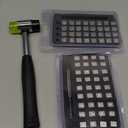 Wonvoc 44 Pcs Leather Stamping Tools, 36 Pcs Leather Letter Stamps, Leather Stamping Kit, with Wool Dauber Stamping Tools, Leather Hammer, for DIY Leathercrafts