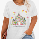 Maigic Shirt Women: Plus Size Magical Graphic Tshirt Vacation Tees Summer Short Sleeve Tops XL