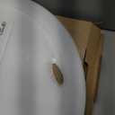 20 Inch Large LED Flush Mount Ceiling Light with Remote,40W,4350LM,3000K-6000K Selectable,Black Round Flat Panel Low Profile Ceiling Light Fixture for Kitchen,Bedroom,Hallway,Bathroom