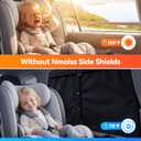 Nmoiss [2026 Upgraded] Car Window Shades for Baby [Skin-Friendly Blackout Layer] (2 Pack) 99% UV-Blocker Protection Side Window Curtains Roll Windows Down Privacy Full Covers/Half Shade Options