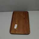 16"x 8" Large Wooden Serving Trays Decor Long Charcuterie Cheese Boards Acacia Wood Kitchen Dinner Platters Rectangular Snack Appetizer Plates for Food Dish Rectangle Party Cookie Dessert Tray