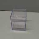 Set of 6 Acrylic Boxes with Lids, 3.44" Square x 4.5" Tall, Made in USA, Clear Display Case for Collectibles, Rocks, Seashells and Crafts Storage & Organization