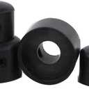 guyker 2Pcs Ebony Concentric Stacked Knobs, Dual Dome Control Knobs, High Grade Dome Volume Tone Knob Replacement for Electric Guitar or Precision Bass