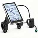 Electric Display Panel E Scooter Speed Monitor, 5 Pin M5 LCD Panel Screen for 31.8 22.2mm Electric Bikes, 24V, 36V (Default), 48V, 60V Adjustable E Scooter M5 Display