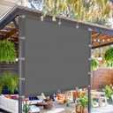 90% Sun Shade Cloth with Grommets, Pergola Shade Cover Canopy, Mesh Tarp Sun Screens for Patio, Outdoor, Garden, Backyard Grey 8x12ft (Gray)