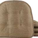 Klear Vu Omega Non-Slip Universal Chair Cushions for Dining Room, Kitchen and Office Use, U-Shaped Skid-Proof Seat Pad, 15x16 Inches, 4 Pack, 32 Gold, 4 Count