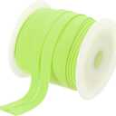 MECCANIXITY 1 Inch Single Fold Bias Tape Polyester Continuous Bulk Bias Tape for Sewing, Seaming Quilting Hemming Binding Crafts (Fluorescent Green 25 Yards)