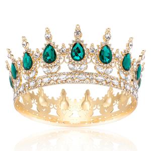 COCIDE Green Crowns for Women Costume Tiaras for Women Tiaras and Crowns for Girls Birthday Crown Halloween Party Decorations Queen Crown Princess Tiara Accessories