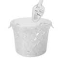 Rubbermaid Commercial Products Plastic Utility Ice Scooper, 6-ounce, Clear, Dishwasher Safe Kitchen Scoop for Weddings/Bar/Ice Bucket/Kitchen/Popcorn