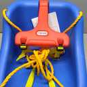 Little Tikes Snug 'n Secure Blue Swing with Adjustable Straps, 2-in-1 for Baby and Toddlers Ages 9 Months - 4 Years