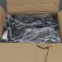 100 Pack Kids Hangers, Non-Slip & Sturdy Coat Hangers, Ultra-Thin Plastic Suit Hangers for 7-12 Years Old, Dry & Wet Dual-Use Multi-Scenario Storage, Holds Up to 11 LB, 14" W,Black,UAPY09100B