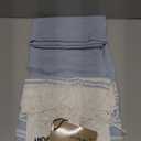 Antfuny Turkish Beach Towels Vacation Essentials Quick Dry Sand Free Soft Absorbent Adult Oversized Bath Pool Swim Long Wide Stripe Towel Sound Cloud Linen Mat Summer Thing Lightweight Thin Blue