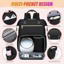 RUCYEN Breast Pump Backpack, Large Backpack Compatible for Spectra S1, S2 Medela for Mom, Water Resistant 15.6 inch Laptop Bag for Work Travel 2 Pack