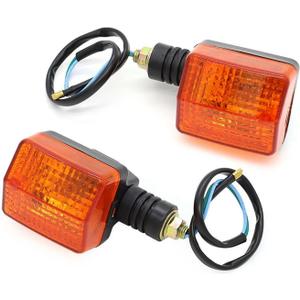 12V 8W Pair Motorcycle Rear Turn Signal Indicator Blinker Fits for Honda XL250R 1984-1987XL350R 1984-1985, NX125 1988-1990, Nighthawk 250 CB250 1992-2008, Reflex 200 TLR200 1986-198 7