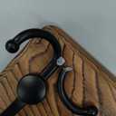 SKOLOO Rustic Large Wall Mounted Coat Rack-38.6'' Long Coat Rack for Wall, Pine Solid Wood Coat Rack Hook, Farmhouse Coat Hanger Wall Mount for Hanging Jacket Coat Hat, Pack of 2 (Brown Plate & Black Hook)