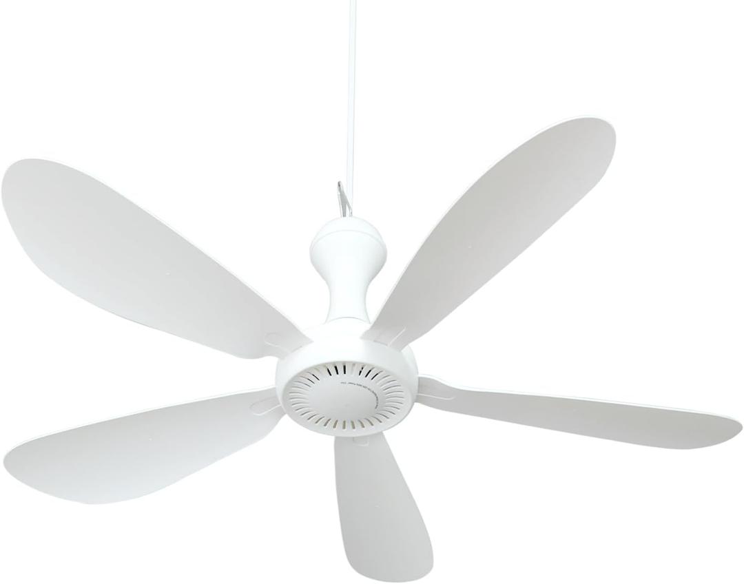 28" Inch Ceiling Fan AC 110V Gazebo Fans Plug in Ceiling Fan Hanging Fan for Tent Bedroom Porch Small Room RV Garage Dorm