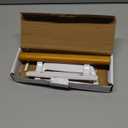 Sliding Glass Patio Door Handle Replacement Set with Oak Wood Inside Handles and Zinc Diecast Outside Pull, 3-15/16" Hole Spacing, Non-Handed, White