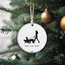 Best Dog Walker Ever Christmas Ornament  Funny Thank You Gift for Pet Lovers, Holiday Appreciation Keepsake for Dog Sitters & Daughters Who Walk Fido (C19)