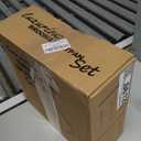 Broom and Dustpan Set for Home, Dust pan with Long Handle, Broom with Dustpan Combo Set, for Home Kitchen Room Office Lobby Floor Use Upright Stand Up Sweeping (Gray&Green)