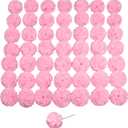 Silk Carnation Flower, 50 Artificial Flowers, Used for Wedding Decoration DIY Handmade Flowers, Carnation Flower Diameter 3.5 Inches and 6 Inches Stem (Pink)