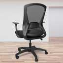 Ergonomic Rolling Comfy Computer Office Desk Task with Removable Armrests Adjustable Height for Big People Home Study Work