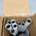 KAMANINA Double Curtain Rods for Windows 72 to 144 Inches Ivory White