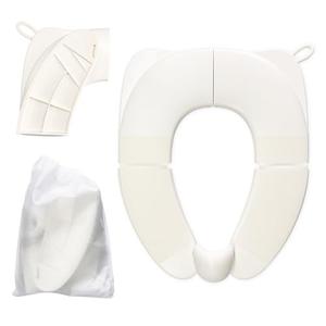 DEEZOMO Kids Foldable Toilet Seat with Storage Bag - Training Urine Anti-Slip Toilet Seat Cover with Splash Guard for Children Toddlers, Portable & Travel-Friendly Easy Clean Universal 