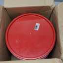 Carlisle FoodService Products Storplus Round Food Storage Container Lid with Stackable Design for Catering, Buffets, Restaurants, Polypropylene (Pp), 6 To 8 Quarts, Red, (Pack of 12)