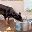 Dog Water Fountain for Large Dogs: 7L/236oz/1.8G Dog Fountain Stainless Steel - Big Cat Drinking Fountain Indoor - Super Quiet Water Fountain for Dogs Inside - for Large Dog Cats & Multi-Pet Home
