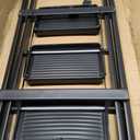 3-Step Ladder, Folding Step Stool for Kitchen/Closet/Garage, Sturdy & Lightweight Aluminum Handy Ladder, 200 lbs Capacity, Anti-Slip Pedals, Compact & Portable for Home DIY & Everyday Tasks