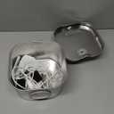 Cat Water Fountain Stainless Steel: Pet Fountains for Cats/Dog Indoor Automatic Waterer Bowls for Drinking Small Animal Water Dispenser Metal Pets Watering Faucet Bottle Auto Kitty Watering Supplies (74oz/2.2L Cat Fountain + 3 Filters)