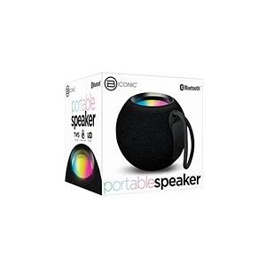 Biconic Round Bluetooth Portable Speaker - Black