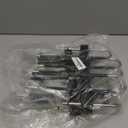 HUITEM Space Saving 6 Tier Pant Hangers, Anti-Slip, Stainless Steel, 2 Pack, Black